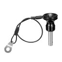 DTGN6MMX15MM(DXL)クイックリリースピンコンポーネント迅速な接続に適用ワイヤー付き304ステンレススチールボタン式ボールロックピンシルバートーン