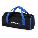 WORKPROツールバッグ工具入れ道具袋工具バッグ収納バッグ大口収納1680Dオックスフォード強化底横長ワイドオープン持ち運び幅32CM