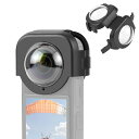 PULUZINSTA360X4用レンズカバーINSTA360X4用レンズガード光学ガラス製INSTA360X4用レンズキャップ9H硬度/キズ防止/98%透過率インスタ360X4用レンズアクセサリーINSTA360