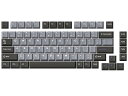 DRUNKDEERA75キーキャップセットチェリープロファイルPBTキーキャップANSIカスタムメカニカルゲーミングキーボード用、82キーのみのキーキャップ、ブラックグレーペリ。