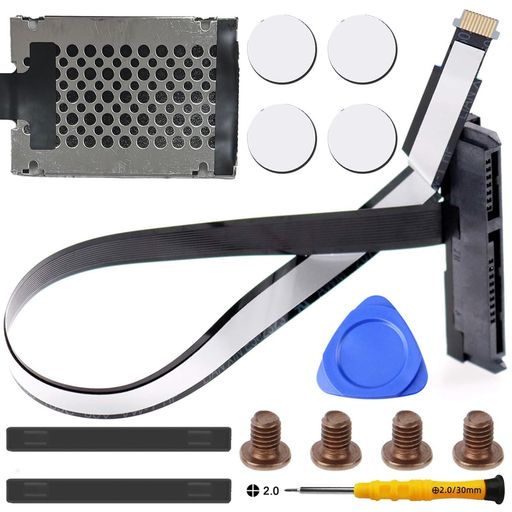 Rakuten - ZHUROUPU14個SATAハードドライブHDDコネクタケーブル交換用forHPエンビー1717-J17-J000M7-J17T15-JDW176017B0421501(ブラック)取り外しツールキット付き