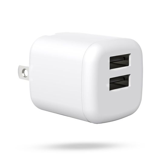 TOPLANDトップランドコンセント用USBアダプタ2.4A(USB-Ax2)AC充電器折りたたみ式プラグスマートフォンタブレットiPhone151617AndroidSIAA抗菌仕様充電器単体SAC24-WT