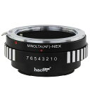 HAOGEレンズマウントアダプタFORSONYALPHAAタイプMINOLTAMAFAFマウントレンズTOSONYNEXカメラΑNEXなど、ΑNEX、NEX-5N、NEX-7、NEX-7N、NEX-F3、E-MOUNT