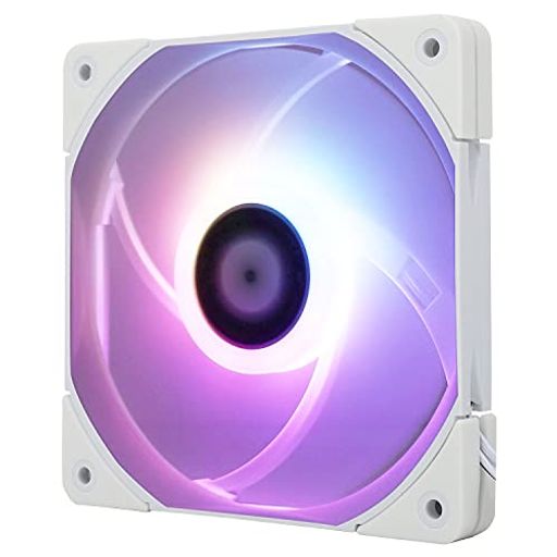 ThermalrightC12015W-SCPUファンコンピュータケースファン静音4ピンPWMARGBPC、15mmスリムラインクーラー、120mmCPU冷却(ホワイト)