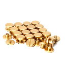 シカゴスクリュー20個入り10x4x3mm真鍮組ネジコンチョバッグベルト底びょうリベットスタッズパーツ鋲リベットスタッドネジ式レザークラフトDIYハンドメイドパーツ1