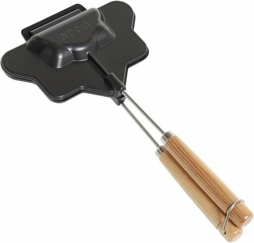 アーネスト燕三条製ホットサンドメーカー1枚用三角と四角に焼ける分解できてお手入れカンタン軽量タイプキャンプフッ素加工apod日本製A-77556