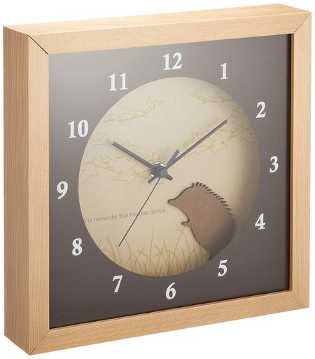 サイズ:幅220x高さ220x厚45mm 重量:約750g 材質:天然木・MDF・ガラス・紙