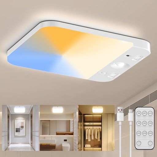 【2本入り】Yuzuku 人感センサー付 LED センサーライト室内 LEDライト 充電式 人感...