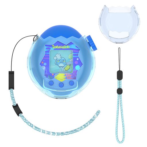 ForTamagotchiParadise専用ストラップ付き全周保護ケースPC素材高密着耐衝撃落下防止防水防塵キズ防止使い方が簡単装着したまま充電可能ソフトシリコン製かわいい柔らかい紛失防止