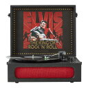 ARKROCKETXELVISBLUETOOTHポータブルレコードプレーヤー3スピードBLUETOOTH入力・出力対応ターンテーブル磁気カートリッジ内蔵スピーカーオートオフ機能付き-エルヴィス・プレスリー’68