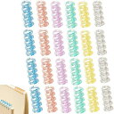 バインダーリング24個セット6色入5穴13MMリーフバインダーリングブックリング製本リングシステム手帳製本用A4A5B5製本用とじ具資料保存整理カレンダー手帳
