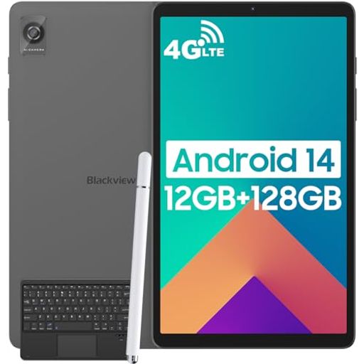BlackviewTab608.68インチAndroid14タブレット12GB+128GB+1TB拡張DokeOS_P4.0、8コアCPUT606、SIMフリ..