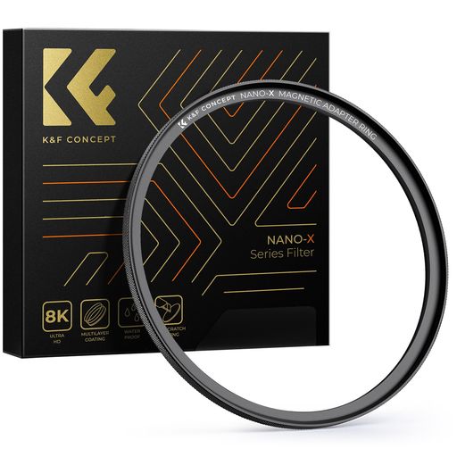 K&F CONCEPT 67mm 磁気レンズフィルターアダプターリング 強い吸着力 フィルタを快...