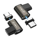 HYDOODUSB-C変換アダプタマグネットTYPE-C【USB3.140GBPSPD140W4K/60HZ】24ピンUSBC変換アダプタータイプCTHUNDERBOT3急速充電磁石防塵FORMACBOK