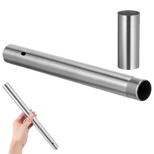 Tofficu卒業証書保護筒30cmステンレス製防水設計シルバー賞状・証明書用家庭・オフィス向け