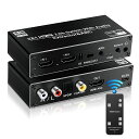 AVEDIOLINKSHDMI音声分離器光デジタル4K@60HZHDMI切り替え器2入力1出力ARCリモコン付きHDMI2.0Bスイッチャー音声分離光SPDIF+同軸+アナログRCAステレオ出力PS3/4