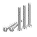 DTGN#6-32X1-3/8”パンヘッドマシンスクリュー50個入り304ステンレス鋼製プラスドライブUNCフルスレッド明るい仕上げスクリューボルトキット