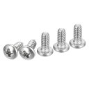 DTGN#4-40X1/4”パンヘッドマシンスクリュー100個セット304ステンレス鋼製プラスドライブUNCフルスレッド明るい仕上げスクリューボルトキット