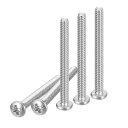 DTGN#6-32X1-1/2”パンヘッドマシンスクリュー50個入り304ステンレス鋼製プラスドライブUNCフルスレッド明るい仕上げスクリューボルトキット