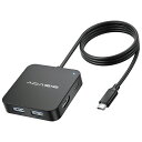 ACASISUSBCハブマルチポートTYPE-Cハブ4KHDMI付き電力供給100W|USB3.0ポート3個|TYPE-C3.0ポート1個|USBスプリッターアダプターMACBOOK、MACMINI、SURFACE