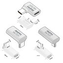 TYPE-CL字変換アダプターUSB-CL字左右曲げ3種類セットPD100W急速充電40GBPSデータ転送8K@60HZ映像出力延長TYPE-CL字USB-CタイプCL字変換USBCコネクタースリムデザイン