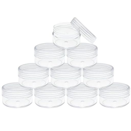【パッケージ内容】蓋付透明プラスチック収納箱10個セット。サイズ:直径30mm、高さ16.5mm、容量5ml。 【高品質素材】高品質のプラスチック製で、耐久性があります。錆びにくく、洗浄しやすく、再利用可能です。最高品質のプラスチックボックスは環境に優しく、無毒無臭で、安心して使用できます。 【美しいデザイン】透明ボックスは形が作りやすい。透明ボックスは形が作りやすく、蓋を開けなくても中身が一目でわかります!丸い保護ケースは鋭利な角がないので、より安全に使用できます。また、軽量で場所を取らないので、収納に適しています。 【使いやすい】フタが付いており、開閉が簡単で、密閉性が高く、長持ちします。高品質の職人技により、液体が漏れることがなく、使いやすく、耐久性があります。 【幅広い用途】ジュエリーパット、ネイルパーツなどの小物の収納や様々な用途のほか、化粧品のディスペンサーとしても使用できます!旅行、出張などの化粧品携帯に便利です。