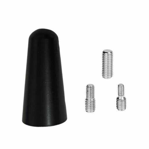 LIKENNYショートアンテナ車用ラジオカーボンAM/FM汎用高感度ブラック(3cm)