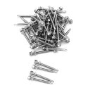 50ピースNUZAMAS5.5X50MMスレッド304ステンレス鋼セルフドリルTEKネジ、ワッシャー付き、木材用、金属固定