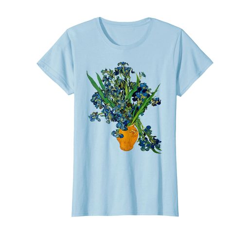 花瓶の花菖蒲現代美術絵画Tシャツ