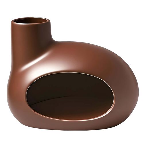 セラミックパロサントホルダー-セージスマッジ、瞑想、ヨガ用モダンブラウンインセンスバーナー-ホームデコレーション&スピリチュアルギフト