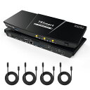 TESMARTUSB3.0USB-CKVMスイッチ2入力2出力デュアルモニターTYPE-CKVM切替器2PC2モニター用4K@60HZ切り替え器MST対応LANポートヘッドセットポートEDID機能ホットキー充電機能対応