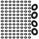 ステンレスブラックスペーサーカラー汎用(M3/M4/M5/M6)用微調整できる100枚セット(M4-100枚)