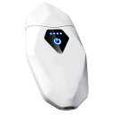 RSBYE日本製電子ライターグロープラズマアークライターusb充電式おしゃれかっこいい可愛い女性用面白いミニルミネッセント防風ダブルアークアウトドアキャンプギフト記念日(夜光ホワイ…