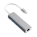 Eono(イオーノ)USBCハブ高速USBTypeCハブアダプタLANアダプター4ポート変換ドッキングステーションMacBookAir2020SurfaceGo2ChromebookPixelなどに対応