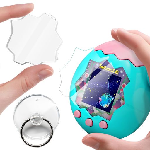 Other - Newzerol【新登場】1個+1枚TamagotchiParadise保護プレート交換用画面たまごっちパラダイススクリーンプロテクターPC素材フィルム付きPET素材耐久性すり傷防止スクリーン保護吸盤ツール付きガ…