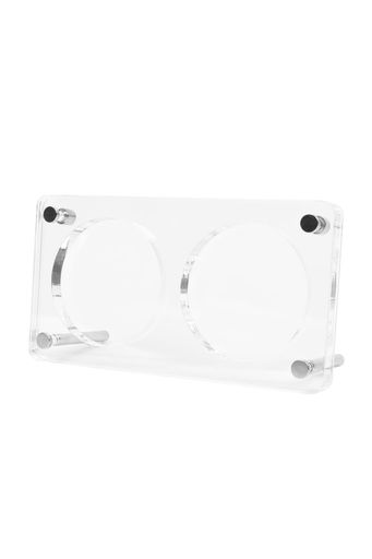 YFFSFDC缶バッジ展示ホルダーディスプレイ58mmバッジに適合ディスプレイスタンド収納透明クリア保護フィルム付き陳列棚卓上置き傷防止整理缶バッジ卓上展示