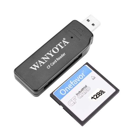 WANYOTAコンパクトフラッシュカードリーダーコンパクトフラッシュCFメモリーカードUSBリーダーリーダー/ライター(128MB)