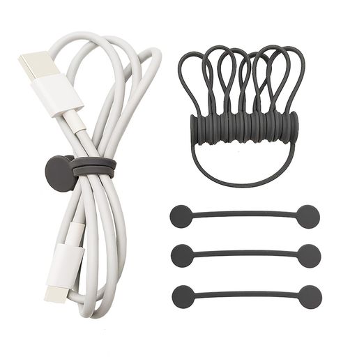 Koommonケーブルクリップ新型10個入りリップネットクリップまとめる磁力コード収納巻き取りケーブルホ..