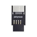 XIWAIUSB2.09PIN10PINメインボードヘッダーオス-USB3.1フロントパネルソケットキー-タイプE拡張アダプター