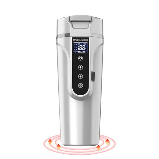 Rakuten - 車載電気ケトル日本語版500ml40°C~100°Cカー用&トラック用DC12V/24V加熱 保温湯沸し器湯ボルト電気ポット車中泊LCDディスプレイ沸騰/保温/お茶/粉ミルク4つの定温モード