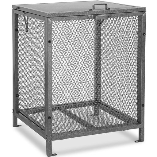 Rxakudedoゴミ箱屋外用大容量157Lゴミネットボックス蓋付き強化フレーム設計カラス除け猫犬対策通気性ゴミ散乱防止屋外ごみ置き場