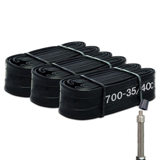 シンコー(Shinko)自転車チューブ3本セット700Cインチ700-35/40C英式48mm前後プラス予備チューブ付き自..