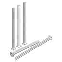DTGNM6-1X85MM六角穴付きボタンヘッドキャップボルト10個ロードバイクマウンテンバイク自動車オートバイに最適304ステンレススチールホワイトウォッシュ仕上げ六角穴付きボルト