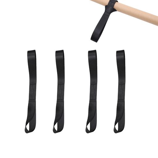 Rakuten - ブラック固定タイダウンストラップ荷締めベルト20*2.5cm4個セット多用途カーゴベルト運搬用転倒防止