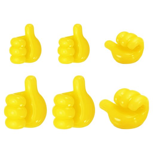 PATIKILコードホルダーナイトスタンド用ケーブルクリップ6個2サイズワイヤーオーガナイザーデスク壁車オフィス管理コンピューター新築祝いギフトイエロー