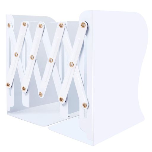 【高品質の金属製本立て】厚い金属製骨組み、倒れにくい、変形しにくく耐久性があります。伸縮ジョイント部は高品質銅製、シリコンマットあり、金属間の摩擦を軽減し、騒音も抑えできます。 【伸縮可能なブックエンド】伸縮タイプで、卓上の空間を有効活用で...