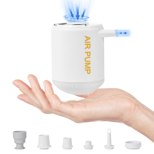 LINECYエアーポンプ3IN1ミニ電動ポンプキャンプ用超小型ポンプ携帯式コンパクト小さくてパワフル3.5KpaTYPE-C充電式吊り下げフック空気入れ空気抜く浮き輪収納袋エアーベッドエアマットエ…