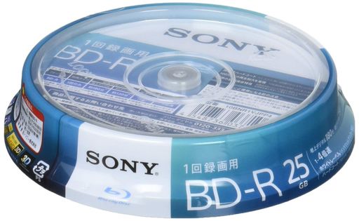 大切な映像の保存用ディスクに最適。傷・埃・汚れに強い高性能なハードコートを採用 規格:映像用BD-R 1層 入り数:10枚(スピンドル) 容量:25GB/1枚 盤面:ホワイトレーベル 倍速:4倍速対応(1-4倍速) インクジェットプリンター対応(ワイドプリントエリア) 地デジ:180分 BSデジタル:130分(DRモード時/1枚当たり)