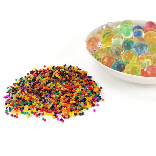 Mikankawa花瓶埋めジェルゼリービーズウォータージェルビーズ10000枚カラフルぷよぷよ観葉植物膨張後9-11mm(カラフル)