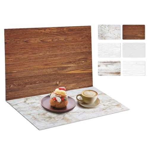 Hemmotop撮影背景シート42x32cm6枚6柄両面違う図柄同じ柄2枚デザイン背景紙組み合わせ使用可バックペー..